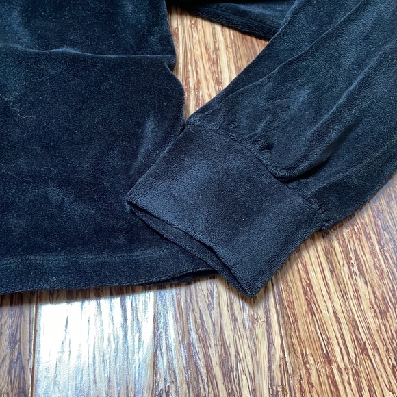 Wild Fable black velvet hoodie sweatshirt size small - Picture 3 of 9